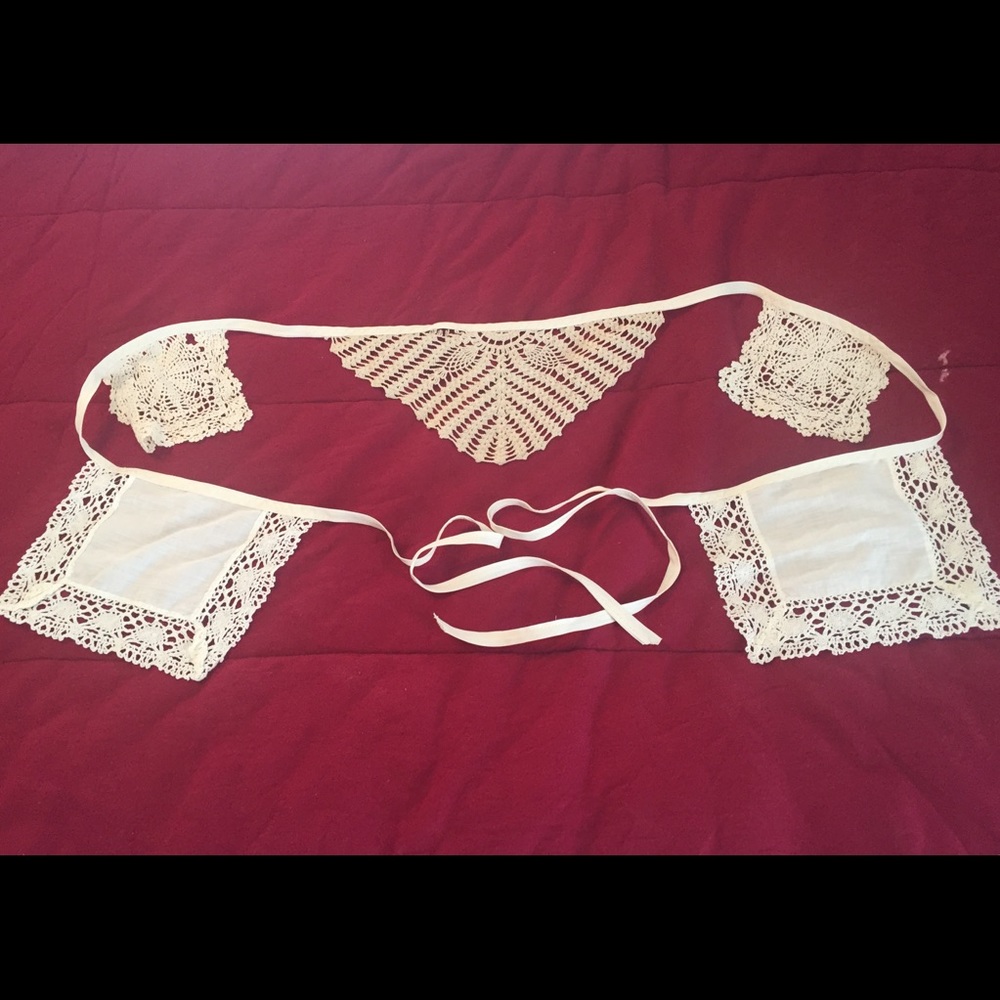 Vintage Doily Bunting - Hand Made